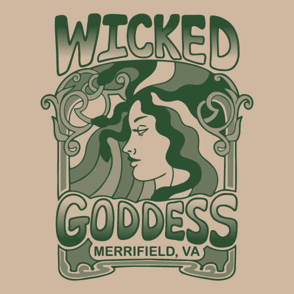 Wicked Goddess Crop Crewneck : Fall '23