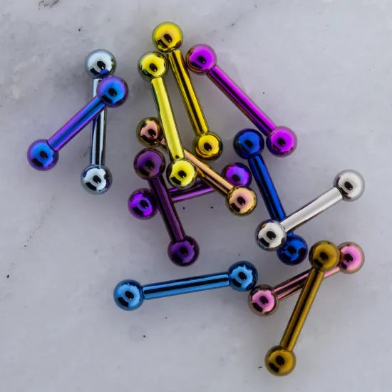 Titanium Straight Barbells : 8g