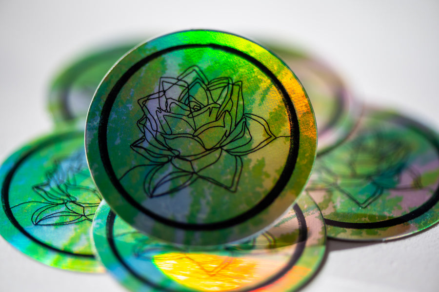 Holographic Succulent Sticker