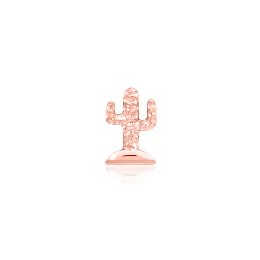 14k solid gold cactus from junipurr jewelry, rose gold